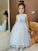A-Line/Princess Tulle Hand-Made Flower Scoop Sleeveless Ankle-Length Flower Girl Dresses CICIP0007547