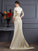 Trumpet/Mermaid Strapless Sleeveless Applique Long Satin Mother of the Bride Dresses CICIP0007356