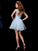 A-Line/Princess Scoop Sleeveless Beading Short Elastic Woven Satin Homecoming Dresses CICIP0008444