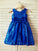 A-line/Princess Scoop Sleeveless Bowknot Tea-Length Sequins Flower Girl Dresses CICIP0007759