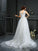 A-Line/Princess Scoop Applique Sleeveless Long Net Wedding Dresses CICIP0006739