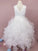 A-Line/Princess Organza Ruffles Scoop Sleeveless Tea-Length Flower Girl Dresses CICIP0007504
