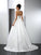 A-Line/Princess Halter Hand-Made Flower Sleeveless Long Satin Wedding Dresses CICIP0006918