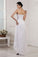 Sheath/Column Sweetheart Sleeveless Beading Applique High Low Organza Wedding Dresses CICIP0006829