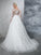 Ball Gown Jewel Lace Long Sleeves Long Lace Wedding Dresses CICIP0006648