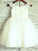 A-line/Princess Sleeveless Scoop Sash/Ribbon/Belt Knee-Length Tulle Flower Girl Dresses CICIP0007645