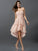 A-Line/Princess Sweetheart Hand-Made Flower Sleeveless High Low Chiffon Bridesmaid Dresses CICIP0005294
