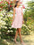 A-Line/Princess Bateau Applique Sleeveless Short Chiffon Bridesmaid Dresses CICIP0005044