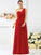 A-Line/Princess One-Shoulder Pleats Sleeveless Long Chiffon Bridesmaid Dresses CICIP0005237