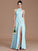 A-Line/Princess Halter Sleeveless Ruched Floor-Length Chiffon Bridesmaid Dresses CICIP0005060