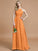 A-Line/Princess Halter Sleeveless Ruched Floor-Length Chiffon Bridesmaid Dresses CICIP0005208