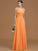 A-Line/Princess V-neck Sleeveless Floor-Length Ruched Chiffon Bridesmaid Dresses CICIP0005702