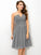 A-Line/Princess V-neck Pleats Sleeveless Short Chiffon Bridesmaid Dresses CICIP0005432