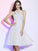 A-Line/Princess Halter Sleeveless Pleats Short Chiffon Bridesmaid Dresses CICIP0005098