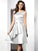 A-Line/Princess Scoop Sleeveless Short Taffeta Bridesmaid Dresses CICIP0005546