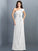 Sheath/Column One-Shoulder Pleats Sleeveless Long Chiffon Bridesmaid Dresses CICIP0005351