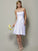 A-Line/Princess Strapless Sleeveless Bowknot Short Satin Bridesmaid Dresses CICIP0005863