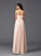 A-Line/Princess Sweetheart Pleats Sleeveless Long Chiffon Bridesmaid dresses CICIP0005628