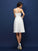 A-Line/Princess One-Shoulder Lace Sleeveless Short Lace Bridesmaid Dresses CICIP0005755
