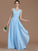 A-Line/Princess V-neck Sleeveless Ruched Floor-Length Chiffon Bridesmaid Dresses CICIP0005631