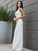 Sheath/Column Stretch Crepe Ruched Straps Sleeveless Floor-Length Wedding Dresses CICIP0007024