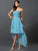A-Line/Princess Sweetheart Pleats Sleeveless High Low Chiffon Bridesmaid Dresses CICIP0005031