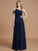 A-Line/Princess One-Shoulder Floor-Length Chiffon Sleeveless Bridesmaid Dresses CICIP0005381