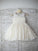 A-line/Princess Sleeveless Scoop Hand-made Flower Tea-Length Lace Flower Girl Dresses CICIP0007792