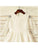 A-line/Princess Jewel Long Sleeves Lace Tea-Length Satin Flower Girl Dresses CICIP0007791