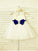 A-line/Princess Scoop Sleeveless Bowknot Tea-Length Tulle Flower Girl Dresses CICIP0007833