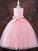 Ball Gown Tulle Applique Scoop Sleeveless Ankle-Length Flower Girl Dresses CICIP0007517