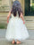 A-Line/Princess Tulle Lace Scoop Sleeveless Ankle-Length Flower Girl Dresses CICIP0007499