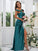Sheath/Column Charmeuse Ruched Off-the-Shoulder Sleeveless Sweep/Brush Train Bridesmaid Dresses CICIP0004898