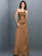A-Line/Princess Strapless Sleeveless Long Satin Bridesmaid Dresses CICIP0005704