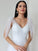 A-Line/Princess Tulle Ruffles V-neck Sleeveless Floor-Length Wedding Dresses CICIP0007026