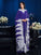 A-Line/Princess Scoop Applique Long Sleeves Long Chiffon Mother of the Bride Dresses CICIP0007106