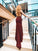 Trumpet/Mermaid V-Neck Sleeveless Ruffles Court Train Spandex Dresses CICIP0004803