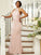 Sheath/Column Silk like Satin Ruched Halter Sleeveless Floor-Length Bridesmaid Dresses CICIP0004984
