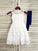 A-Line/Princess Chiffon Sash/Ribbon/Belt Scoop Sleeveless Tea-Length Flower Girl Dresses CICIP0007521