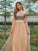A-Line/Princess Tulle Sequin Off-the-Shoulder Sleeveless Floor-Length Bridesmaid Dresses CICIP0005006