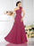 A-Line/Princess One-Shoulder Pleats Sleeveless Long Chiffon Bridesmaid Dresses CICIP0005496