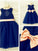 A-line/Princess Scoop Sleeveless Lace Tea-Length Tulle Flower Girl Dresses CICIP0007730