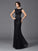 Sheath/Column Scoop Beading Sleeveless Long Lace Mother of the Bride Dresses CICIP0007152