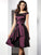 A-Line/Princess Scoop Sleeveless Short Taffeta Bridesmaid Dresses CICIP0005546