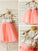 A-line/Princess Spaghetti Straps Sleeveless Beading Tea-Length Tulle Flower Girl Dresses CICIP0007723