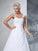 Ball Gown Straps Applique Sleeveless Long Chiffon Wedding Dresses CICIP0006560