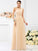 A-Line/Princess One-Shoulder Pleats Sleeveless Long Chiffon Bridesmaid Dresses CICIP0005059