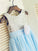 A-line/Princess Scoop Sleeveless Sequin Tea-Length Chiffon Flower Girl Dresses CICIP0007813
