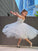 A-Line/Princess Tulle Lace High Neck Sleeveless Knee-Length Flower Girl Dresses CICIP0007488