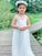 A-Line/Princess Lace Ruffles Scoop Sleeveless Ankle-Length Flower Girl Dresses CICIP0007475